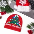 thumbnail image 2 of Uutvmp Christmas Beanie Hat, Brimless Knit Wool Hat, Cuffless Santa Hat for Men & Women Christmas Hat for The Holidays, 2 of 6