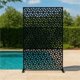 thumbnail image 3 of Yeshouse Panel de privacidad independiente para exteriores, ideal para patio, balcón y jardín. Divisorio decorativo de metal, resistente a la intemperie. Incluye soporte y accesorios, 3 of 10