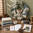 thumbnail image 3 of Fabric Poke Wreath DIY Kit, Christmas Wreath DIY Kit for Adults, Door Hanging Holiday Craft Decor with Bow, 3 of 6