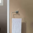 thumbnail image 2 of Kibi Cube Bathroom Towel Ring - Brushed Nickel, 2 of 2
