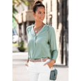 thumbnail image 2 of LASCANA Women's Front Pocket Blouse Shirt Buttons, 2 of 5