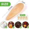thumbnail image 2 of 6 cucharas de madera maciza para condimentos, mini cuchara de sal de madera con mango corto para hojas de té sueltas, granos de café, dulces, leche en polvo, especias, helado, color natural, 2 of 6