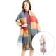 thumbnail image 5 of Mujeres Winter Winter Bufanda Larga Wrap Shawl Plaid Knit Bufanda Cape Light Pink 2 Sunnimix Bufanda de tela escocesa de invierno, 5 of 8