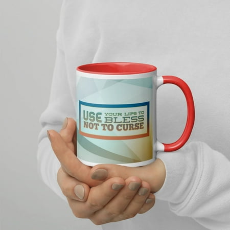 

GloWell Designs - Motivational Quote - Mug with Color Inside - Bless