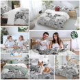 thumbnail image 6 of Funny Giraffe Flower Bedding 3 Piece Duvet Cover Set California King, Fall Sunflower Aesthetic&nbsp;Autumn Plant Soft Microfiber Comforter Cover with Zipper Closure & Pillowcases, Quilt Cover, 6 of 9
