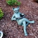 thumbnail image 2 of Figura de resina gato tumbado leyendo 18x5x8 cm, 2 of 5