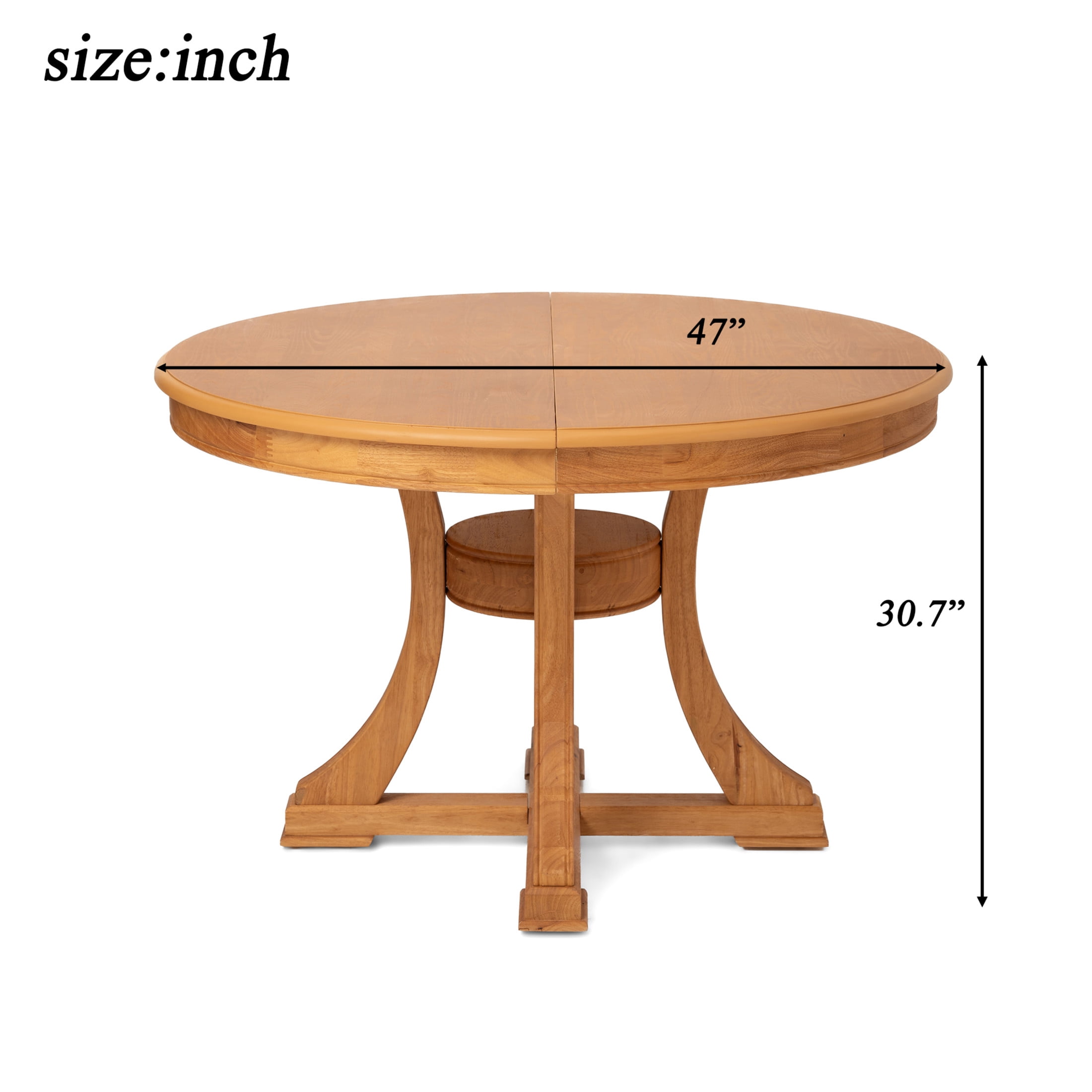 Noble House Sheila 5-Piece Retro Round Dining Set, Extendable Table with 4 Rattan-Back Upholstered Chairs, Natural