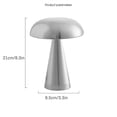 thumbnail image 3 of Mushroom Lamp Led Bar Table Lamp Light Luxury Hotel Cafe Outdoor Table Lamp Bedside Usb Charging Night Light-af, 3 of 3
