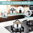 thumbnail image 6 of Vesteel 1QT Saucepan with Lid, Tri-Ply Base Stainless Steel Sauce Pan for Kitchen, Small Milk Pot with Handle for Soup, Compatible with All Cooktops, Dishwasher Safe, 6 of 7