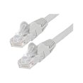 thumbnail image 1 of StarTech.com 3ft (90cm) LSZH CAT6 Ethernet Cable, 10 Gigabit Snagless RJ45 100W PoE Patch Cord, CAT 6 10GbE UTP Network Cable w/Strain Relief, Gray/Fluke Tested/ETL/Low Smoke Zero Halogen - Category 6, 24AWG (N6LPATCH3GR) - Patch cable - RJ-45 (M) to RJ-45 (M) - 3 ft - 0.2 in - UTP - CAT 6 - snagless - gray, 1 of 3