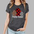 thumbnail image 1 of TIMIFIS T-Shirts Joyeuses Pâques pour Femmes Été Décontracté Manches Courtes Mode Lapin de Pâques Œufs Col Rond Hauts de Vacances, 1 of 4