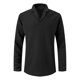 thumbnail image 4 of pstuiky manga larga para hombre, Camisa informal de manga larga con solapa para hombre camisetas de hombre l, 4 of 5