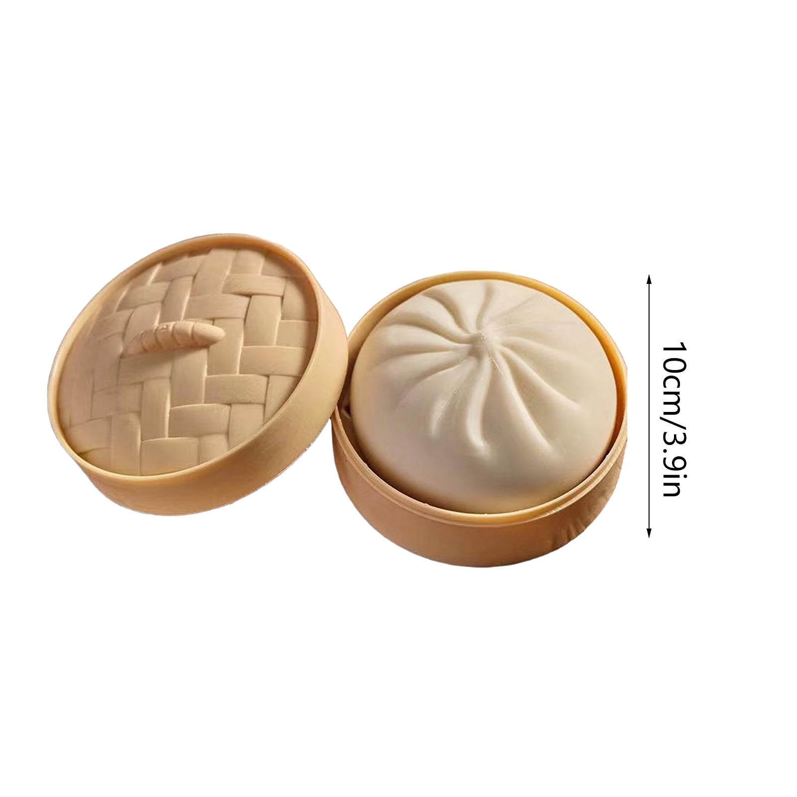 Cute Bao Buns Squishy Doll - Realistic Steamed Bun Stress Relief Slow Rising Squeeze Doll, Adorable Decompression Gift for Anxiety Relief
