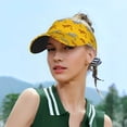 thumbnail image 6 of Xecao Leopard Print for Adult Sun Cap offers versatile sun protection with adjustable Velcro for a secure fit., 6 of 8