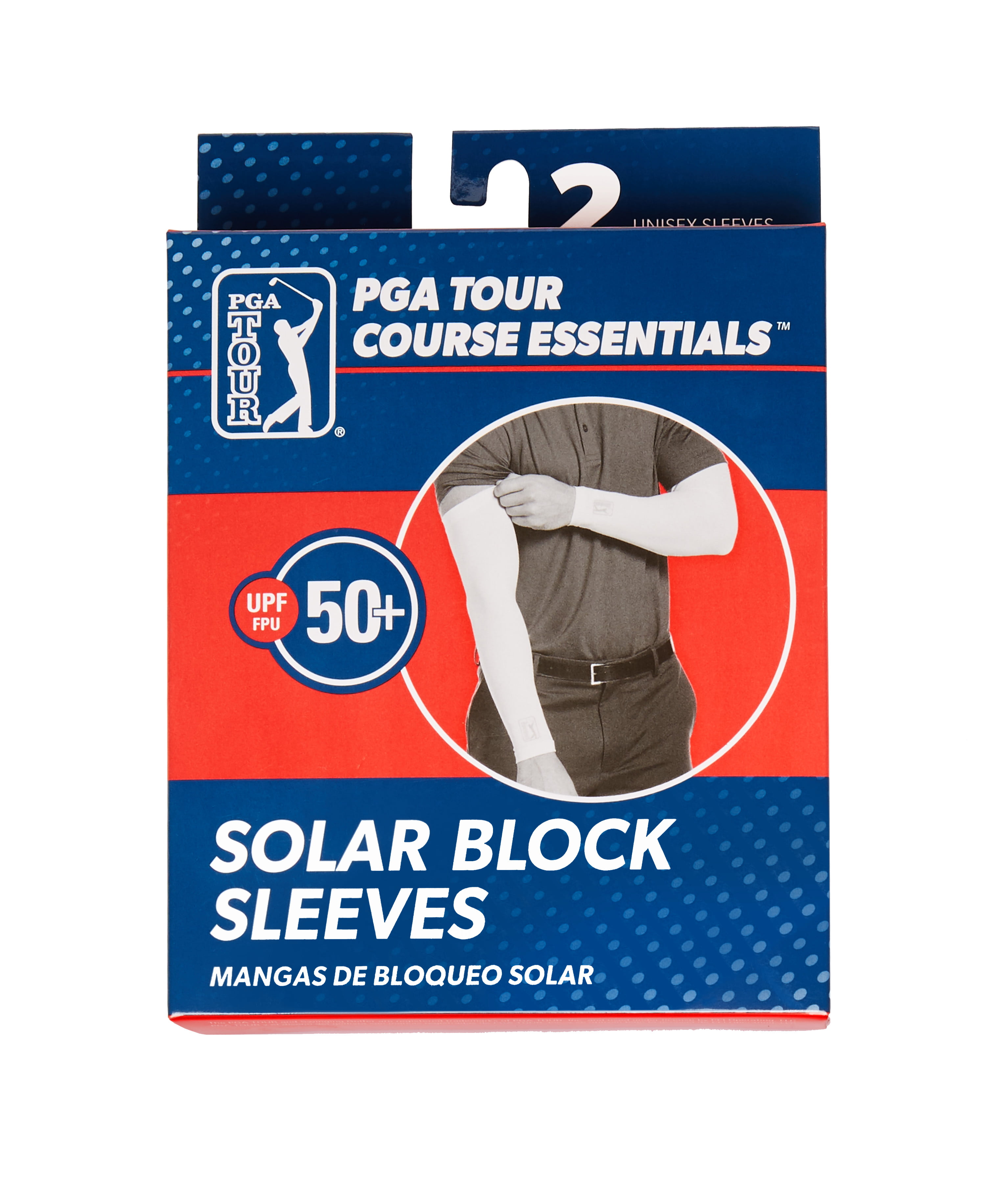 2 Count PGA TOUR unisex-adult Solar Block Sleeves 
