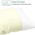 thumbnail image 3 of King Pillowcases Set of 2, 100% Brushed Microfiber, Soft and Cozy, Wrinkle, Fade, Stain Resistant with Envelope Closure, 20 x 40 Inches, Ivory, 3 of 7