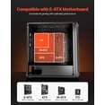 thumbnail image 2 of VEVOR Caja de PC para juegos de torre completa con 3 ventiladores PWM para placa base E-ATX, 2 of 9