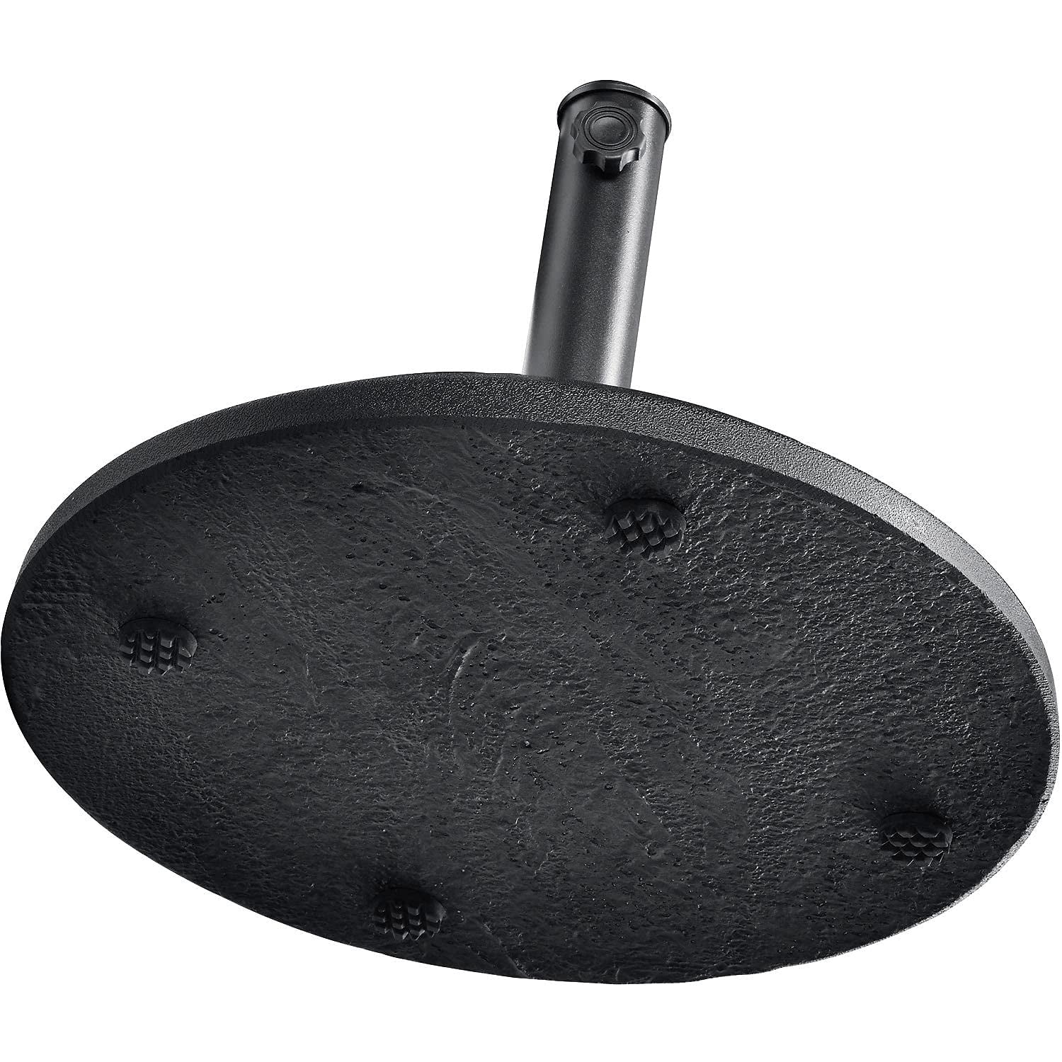C&H Black Concrete Patio Umbrella Base, 33 Lb.