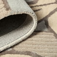 thumbnail image 6 of NICOLE MILLER NEW YORK Flora Grandeur Bloom Handcrafted Area Rug, Natural Wool Rug, Bold Floral Rug, Taupe, 9'x12', 6 of 9