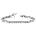thumbnail image 3 of Primal Gold 14 Karat White Gold AA Diamond Tennis Bracelet, 3 of 5