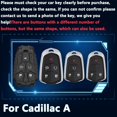 thumbnail image 2 of Zinc Alloy Key Fob Cover,Keychain,Full Protection Car Key Case for Cadillac ATS CTS CT6 SRX XTS XT4 XT5 Escalade Smart Remote Keyless Keyshell Accessories, 2 of 7