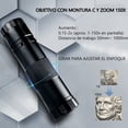 thumbnail image 4 of Microscopio digital 48 MP 4K 1080P HDMI tipo C/USB Cámara de microscopio industrial de vídeo, zoom 150X, luz anular LED, microscopio de soldadura para reparación de dispositivos electrónicos, 4 of 7