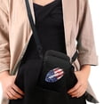 thumbnail image 4 of HELLHERO Shoulder Bags American Flag and Football Design 4.33x1.97x7.09 Double Layer Unisex for Outdoor Travel 2 Layers, 4 of 7