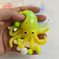 thumbnail image 5 of STPToys Octopus Shaped Stress Relief Gadget, Glitter Soft Slow Rebound Sensory Hand Squeezable Octopus Figurines, Classroom Rewards and Daily Reward Supplies - Yellow, 5 of 6