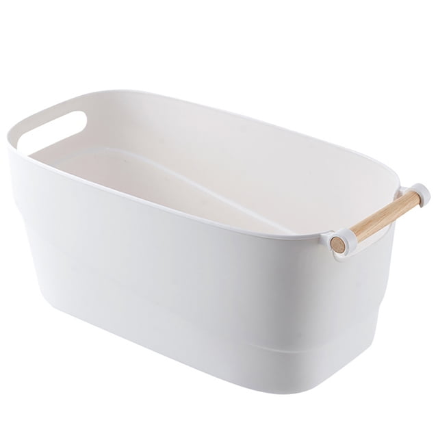 Bangcool Kitchen Storage Bin Hand-held Plastic Closet Shelf Basket Storage Organizer Bin