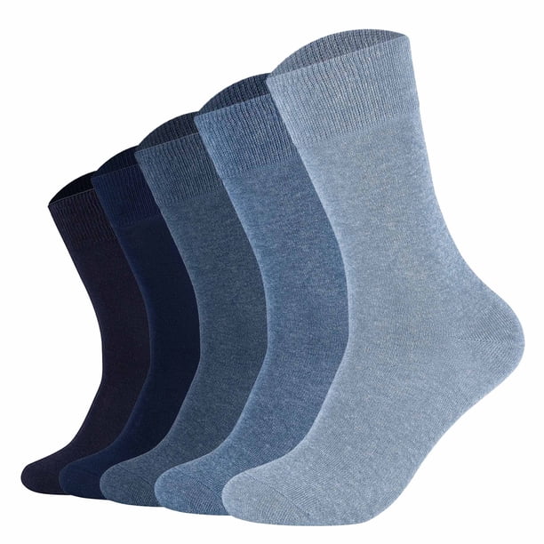 s.Oliver Calcetines unisex, paquete de 5 - Calcetines Essentials en caja, calcetines cortos, caja de regalo, lisos Azul 43-46