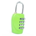 thumbnail image 1 of stanreset Office 4-digit Combination Lock Camping Business Trip Suitcase Luggage Locker Gate Door Resettable Padlock Security Accessories Green, 1 of 6