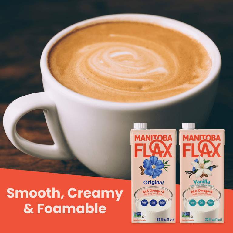 MANITOBA MILLING CO Unsweetened Flax Milk, Original, Plant-Based