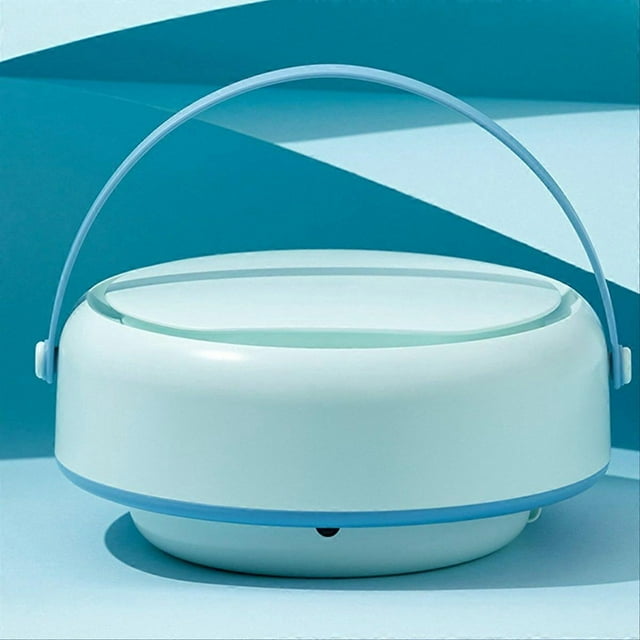 EU PLUG,Folding dishwasher household mini turbo dishwasher Blue