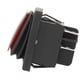 thumbnail image 3 of 4 unids/set impermeable negro 4 pines 2 posiciones ON-OFF lámpara verde roja interruptor basculante 220V indicador a prueba de polvo luz verde lámpara roja interruptor basculante Snap Xemadio YQ-2174, 3 of 7