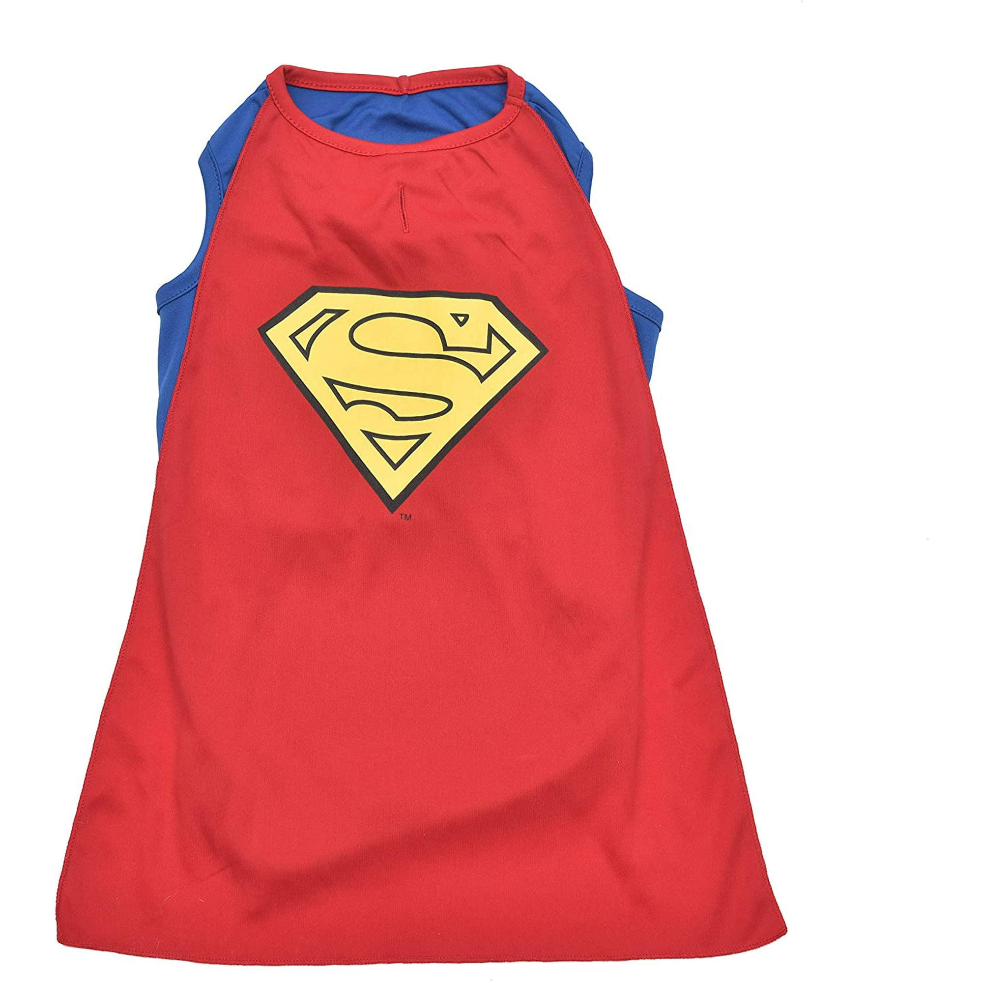 FFIY Superman Dog Costume Blue Superhero Costume for Dogs Red and Blue Dog Halloween Costumes with Superman Cape Dog Clothes Dog Costumes FFIY for Dogs Superman Costume X Large Walmart