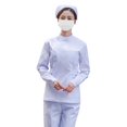 thumbnail image 4 of Uniforme de Trabajo Yinane Ropa de Enfermera Escote Levantado Blanco S, 4 of 8