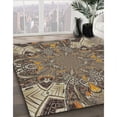 thumbnail image 2 of Ahgly Company Indoor Rectangle Patterned Light French Beige Brown Novelty Area Rugs, 5' x 7', 2 of 6