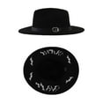 thumbnail image 1 of Halloween Hat Decoration Outdoor Flat-topped Woolen Hat, 1 of 7