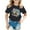 Black, variant on Toddler Girls Cartoon Graphic Short Sleeve T-Shirt Summer Casual T-Shirt, Sizes 1-13