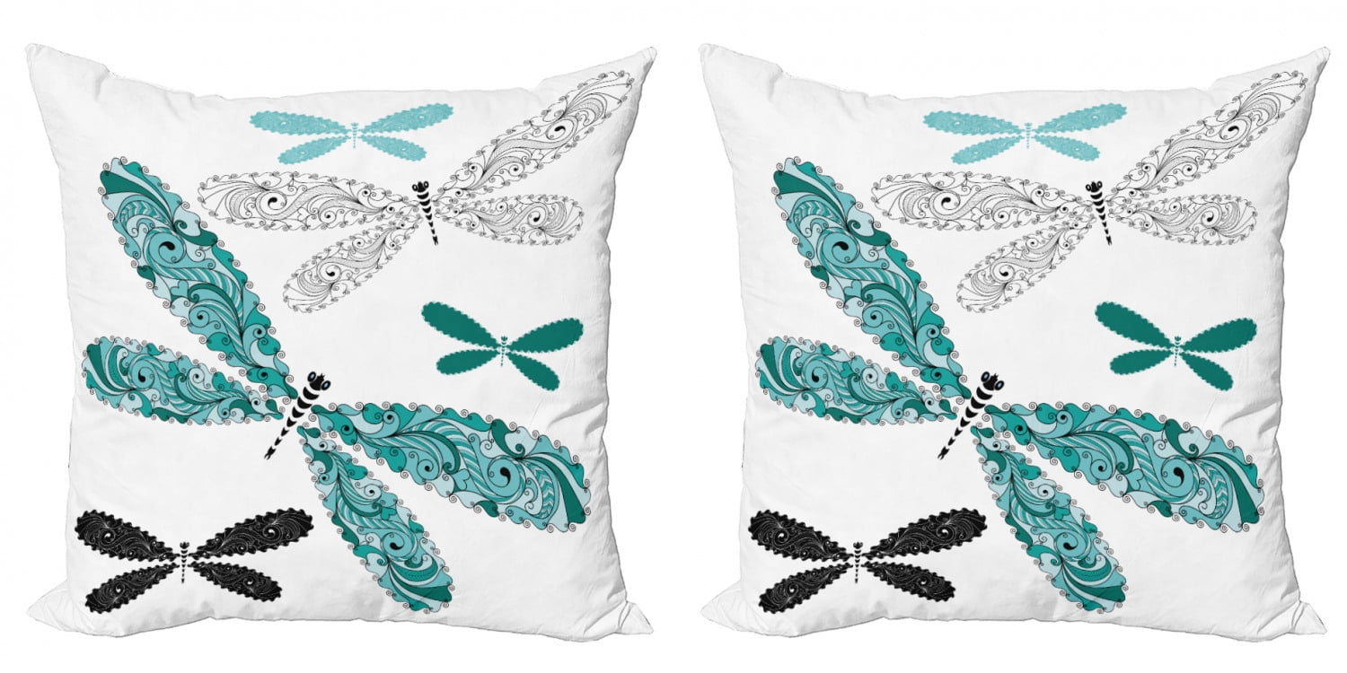 couch throw pillows  dragonfly cushion cover 