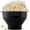 Black, variant on KORCCI Silicone Microwave Popcorn Popper New Condition High Capacity Teal Color Microwave Heat Transfer Method Home and Kitchen Use Popcorn Maker