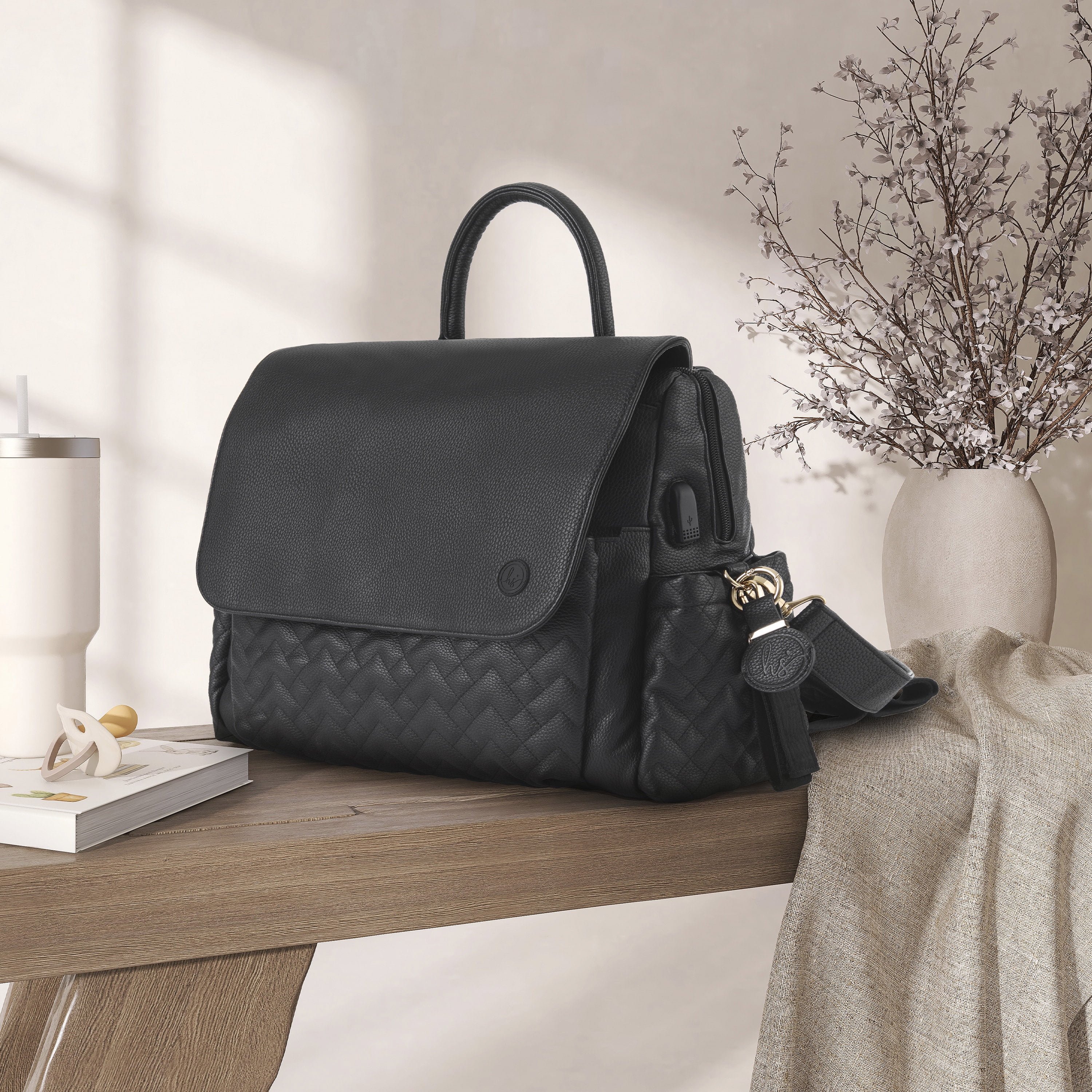 Ensemble de sacs à langer Hannah & Sophia Traveler 4 pièces, noir nuit