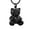 Black, variant on Stainless Steel Teddy Bear Locket Urn Pendant Memory Necklace for Cremation Ashes of Loved One Memorial Jewelry