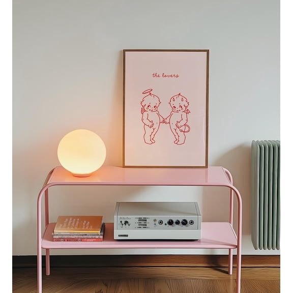 Cute Kewpie Poster, Preppy Wall Art, Dorm Room Decor, Girly Wall Posters, Vintage Cartoon Wall Art, Retro Trendy Wall Poster, Lovers Art Poster, Unframed Poster Size 8x12 F03.1.14l1817