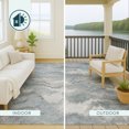 thumbnail image 4 of Addison Rugs Chantille Indoor/Outdoor Transitional Swirls Pewter Machine Washable Round Rug, 8' x 8', 4 of 8