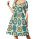 thumbnail image 3 of Vestido de manga corta con diseño de ballenas iluminadas por la luna, vestidos para fiesta de bodas, vestidos de baile, tendencia de ropa de mujer 2025., 3 of 7