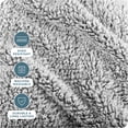 thumbnail image 5 of Bare Home Faux Shearling Blanket - Fluffy & Soft - Lightweight - Twin/Twin XL, Gray - Tipped, 5 of 7