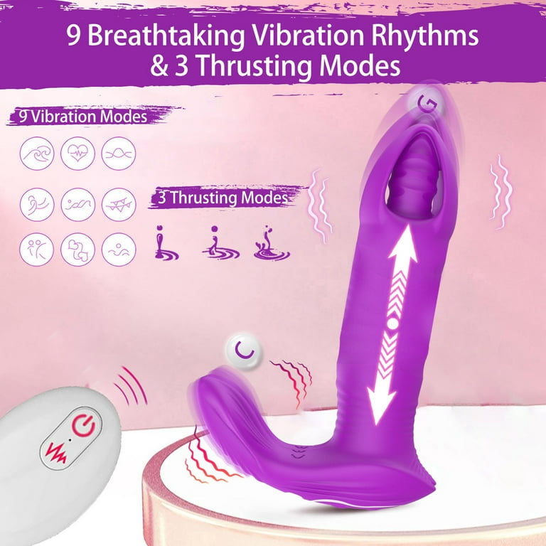 female vibration app ESVOW Remote Control Thrusting Vibrator APP Wearable Female Sex Toys,  Bluetooth Adult Toy with 3 Thrusting 9 Vibrating Modes for Women Pleasure,  Vibrating Panty for Couples