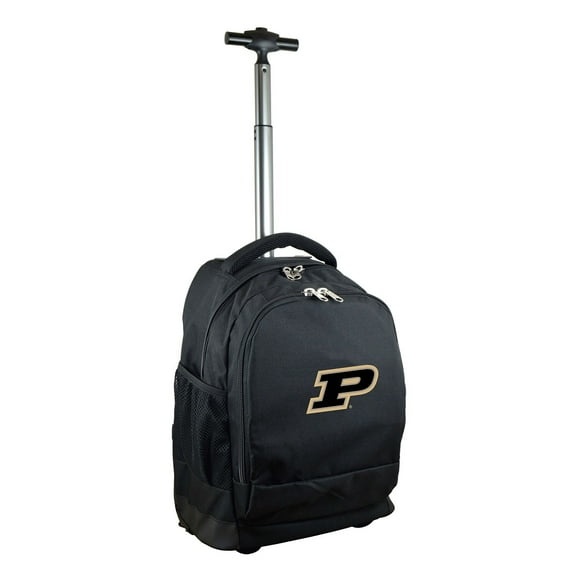 Black Purdue Boilermakers 19'' Premium Wheeled Backpack