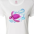 thumbnail image 4 of Inktastic Cute Pink Sea Turtle Women's T-Shirt, 4 of 5